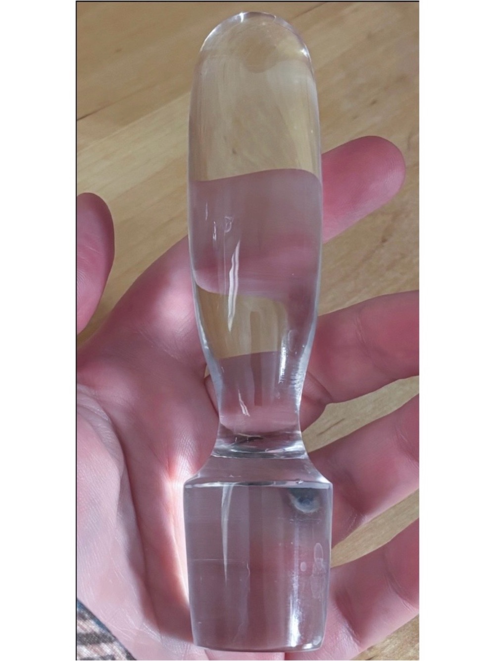 Pasabahce Crystal Glass Decanter Stopper Smooth Minimalist